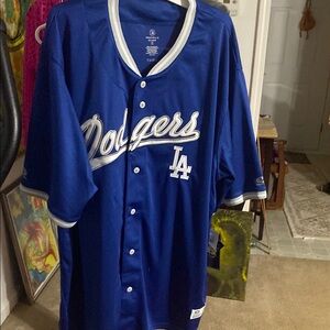 Majestic Blue Dodgers Jersey